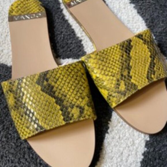Catania Sandals Yellow Snake by M.N.G | Size 38 | New - Picture 3 of 5